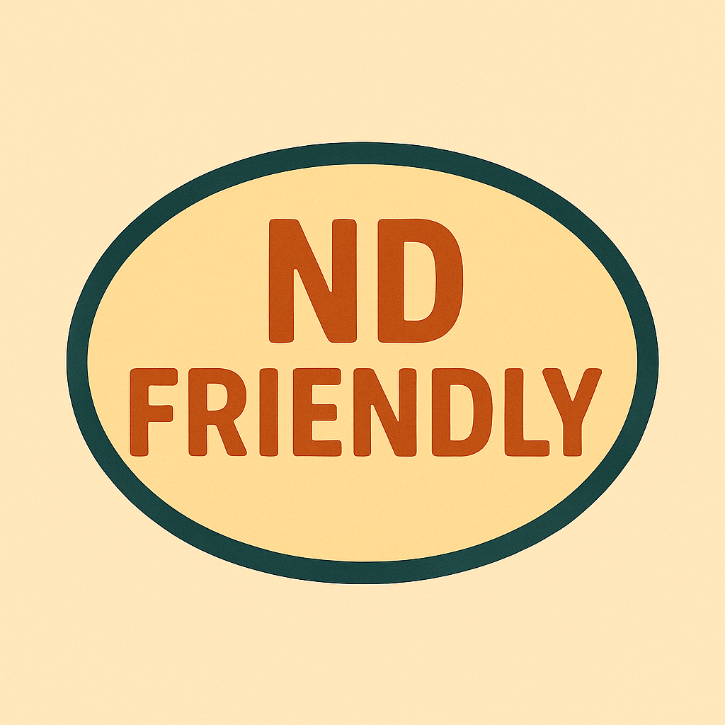 ND Friendly badge